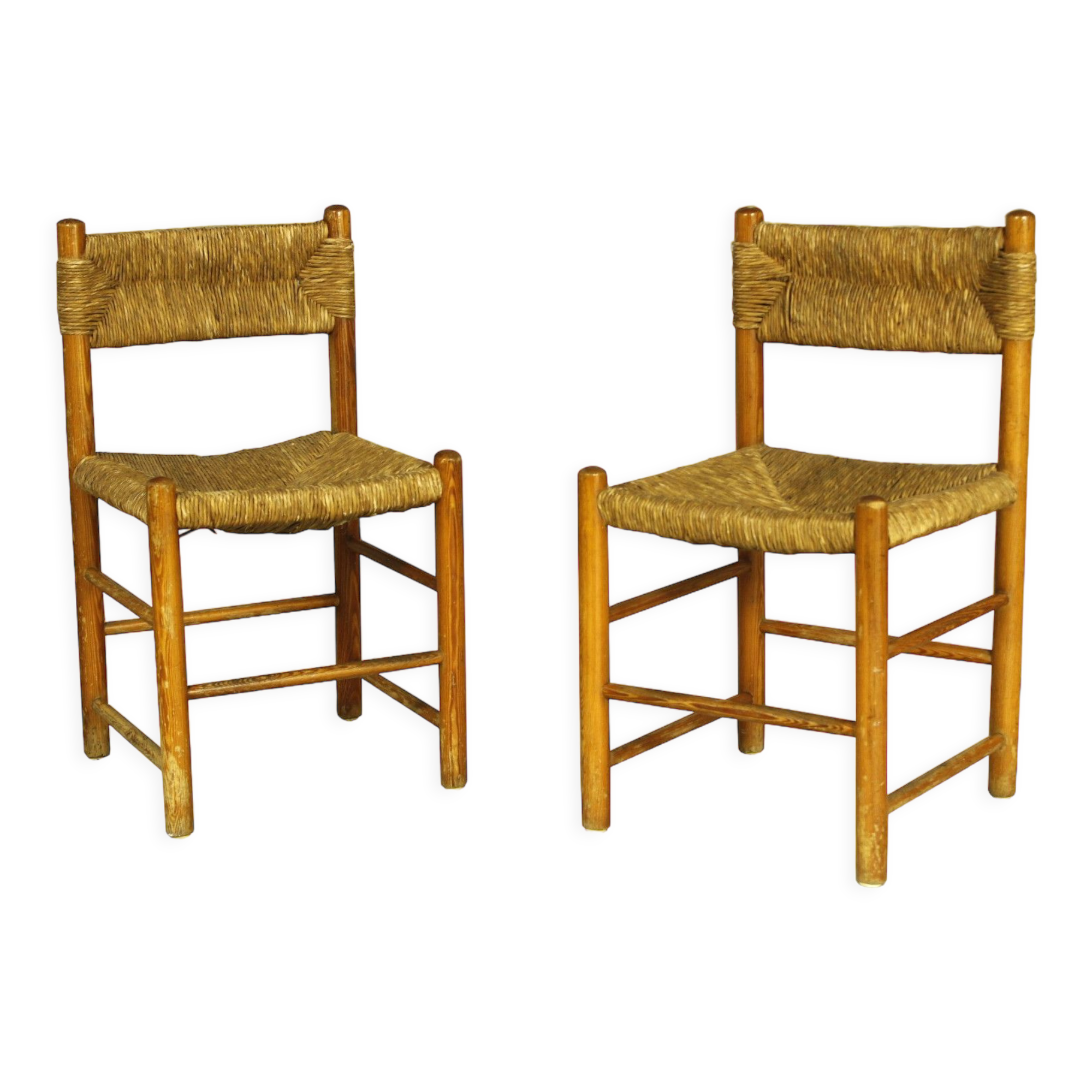 Pair of Dordogne Chairs for Robert Sentou, 1970s