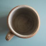 old glazed stoneware pot rustic decor