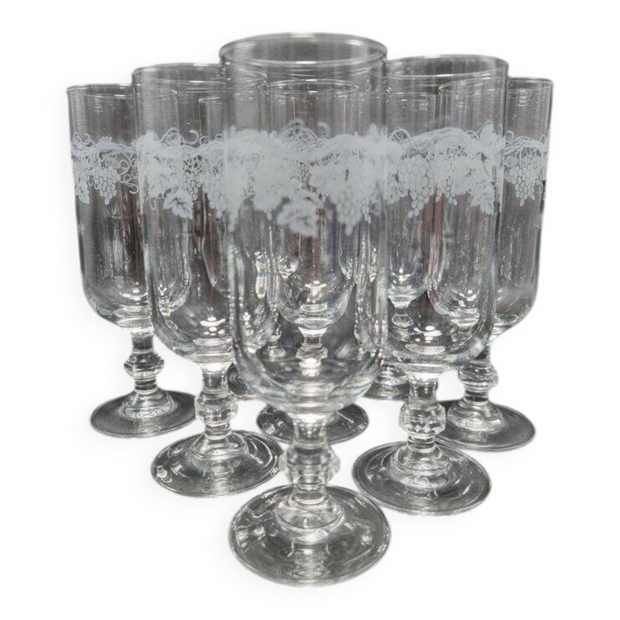 Set of 6 champagne flutes
