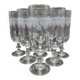 Set of 6 champagne flutes
