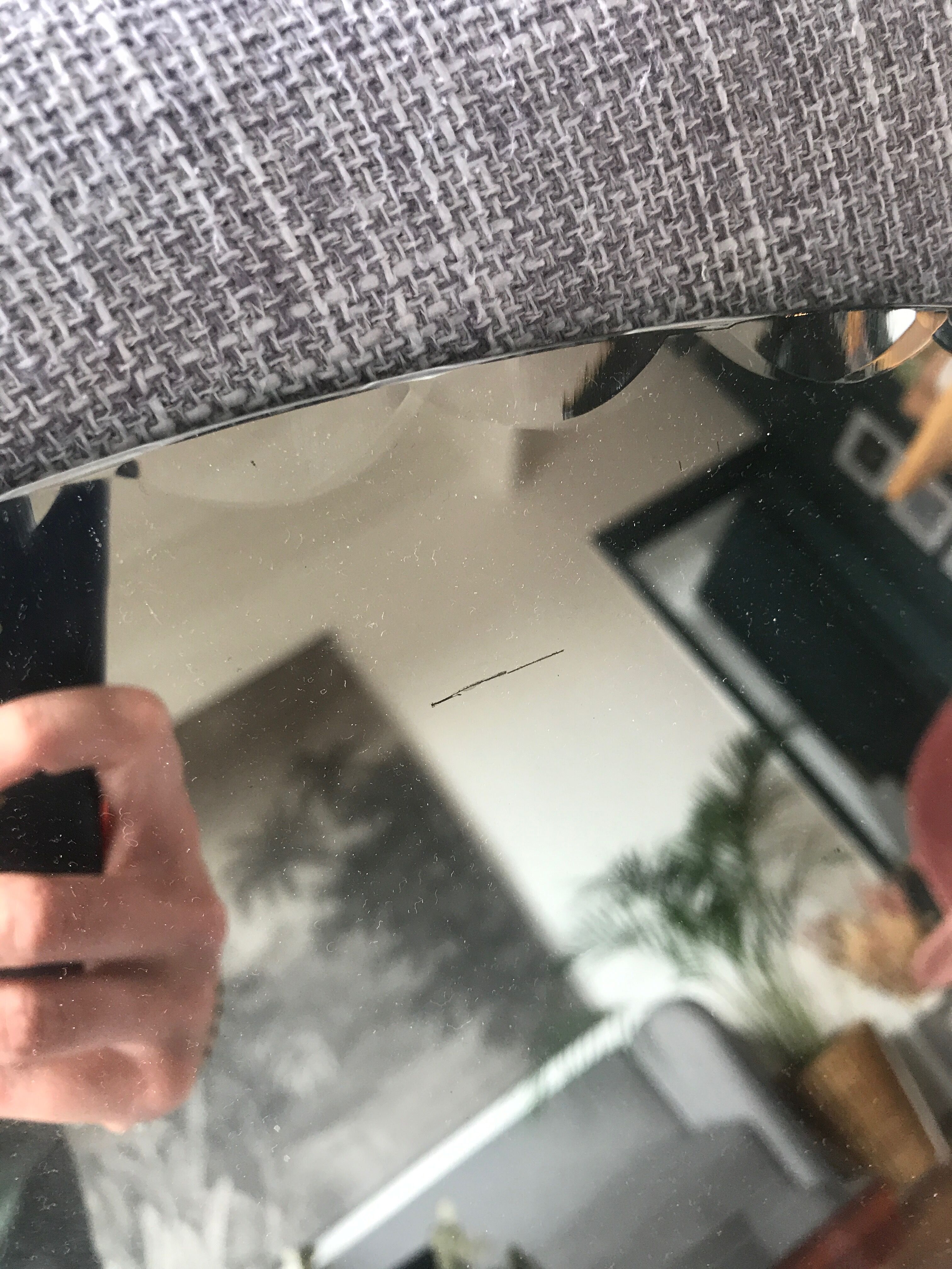 Superb old beveled mirror 42x59cm