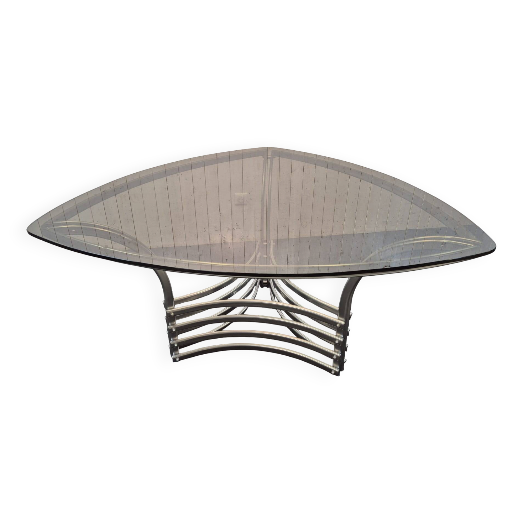 Vintage chrome space age table