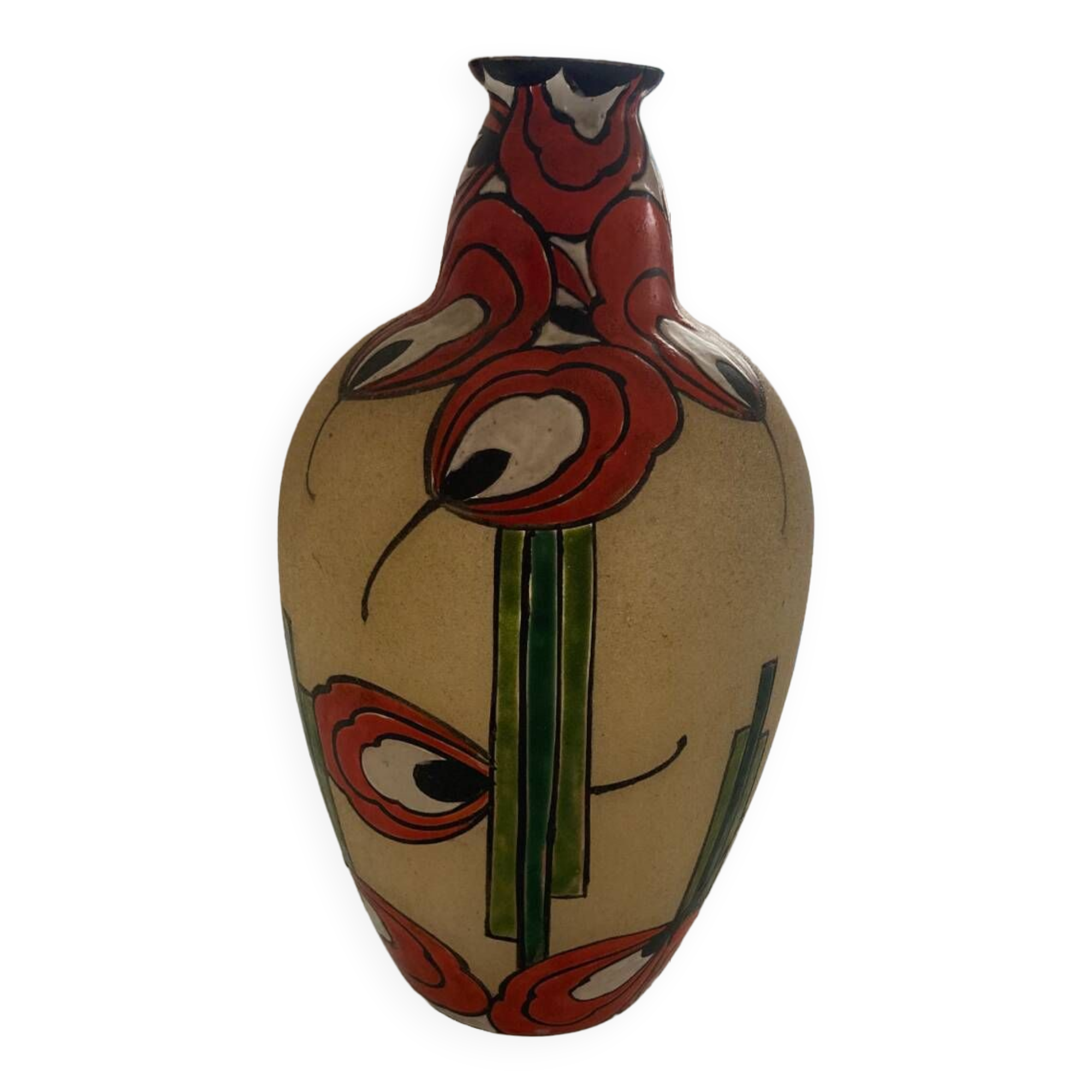 Art deco vase 1930 DE Leune signed