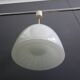 Vintage opaline pendant lamp, czechoslovakia 1950