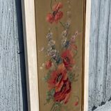 Tableau bouquet de fleurs sur huile : signé G.CORDIER