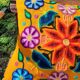 Yellow Peruvian cushion cover