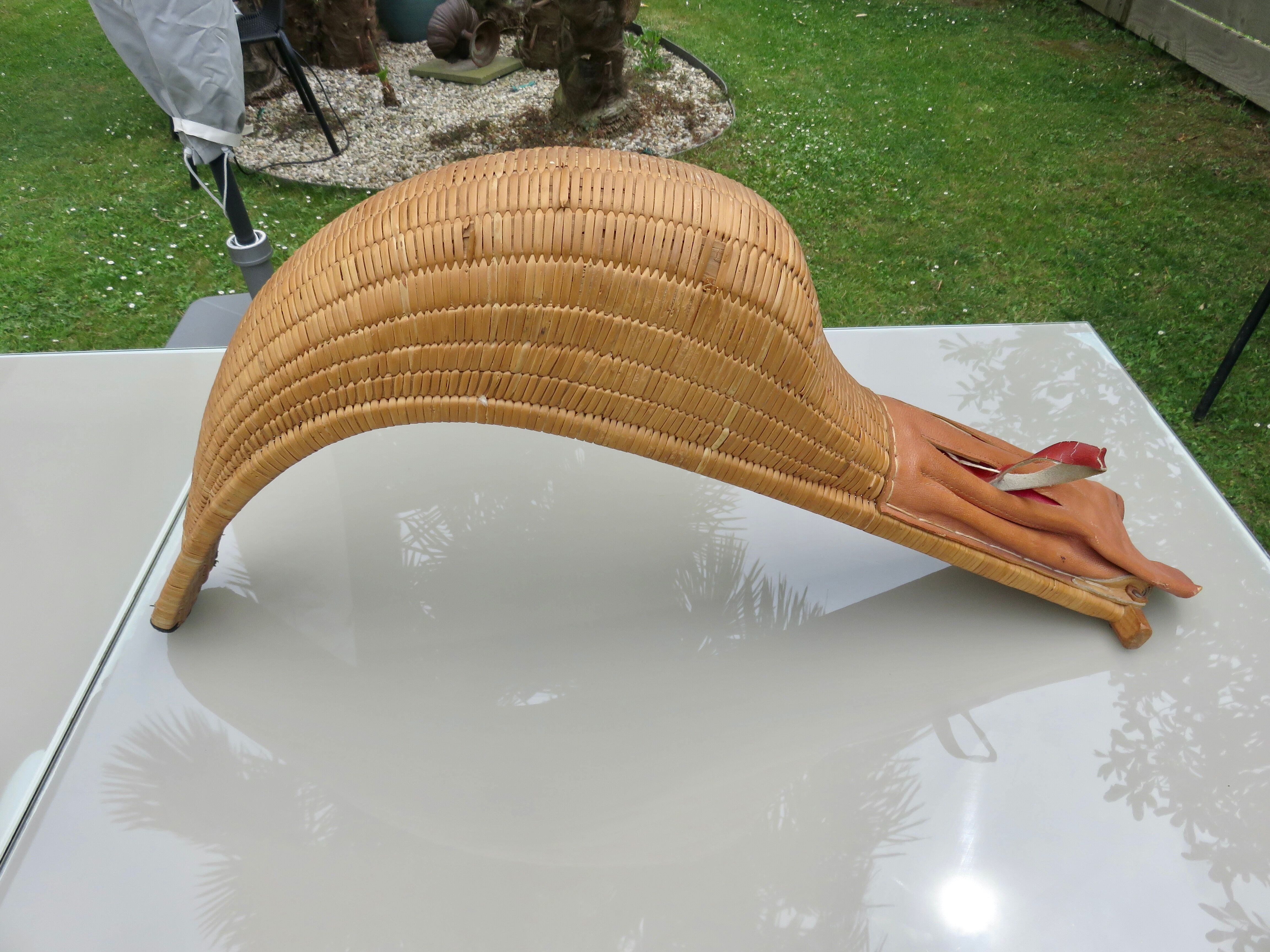 Old chistera, large glove, 65cm, Basque Country
