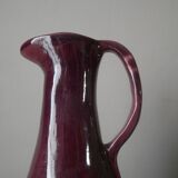 Pitcher vase with handle ceramic handmade pottery country decoration