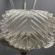 Grand lustre cascade en verre de Murano Barovier, années 1940