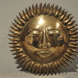 Vintage brass sun