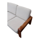 Scandinavian sofa in oak and wool from the 60s