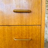 Two-color vintage chest of drawers with 4 drawers, circa 70's