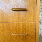 Commode vintage bicolor à 4 tiroirs, circa 70's