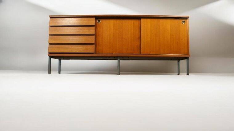 Teak Enfilade by Louis Paolozzi Vintage 1960 Monopoly Edition