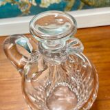 Carved crystal decanter