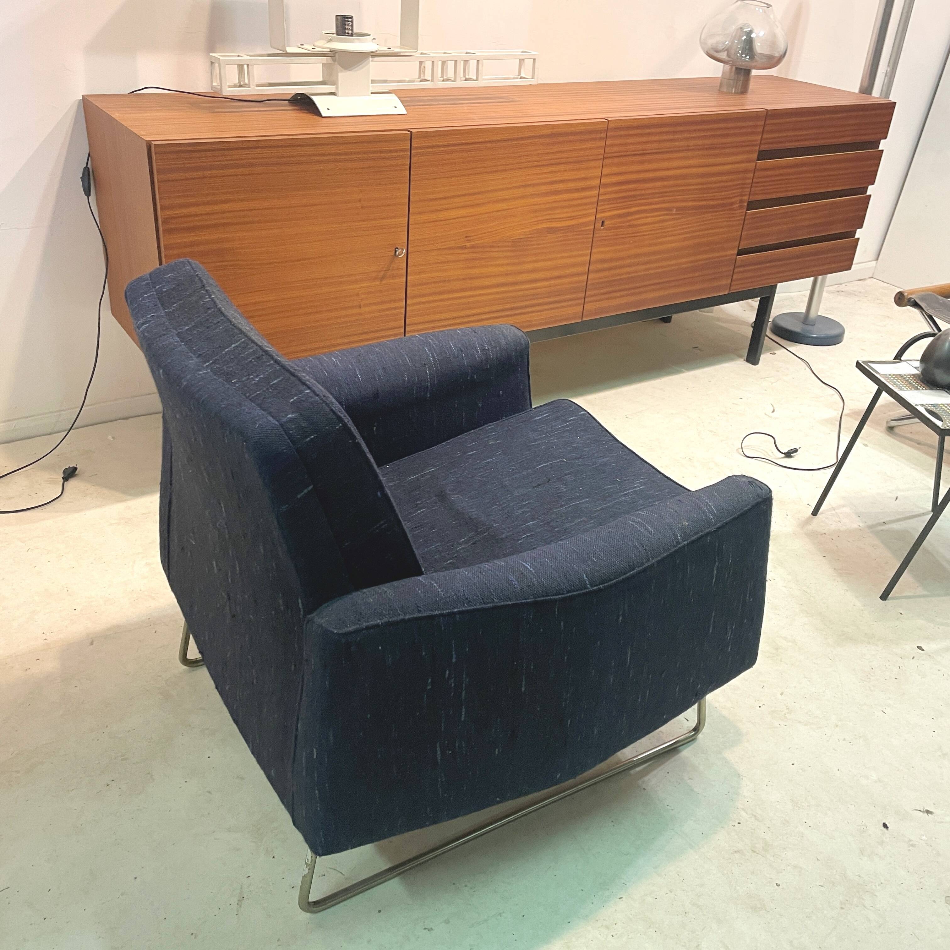Fauteuil "Prélude" de Louis Paolozzi BLEU Chiné