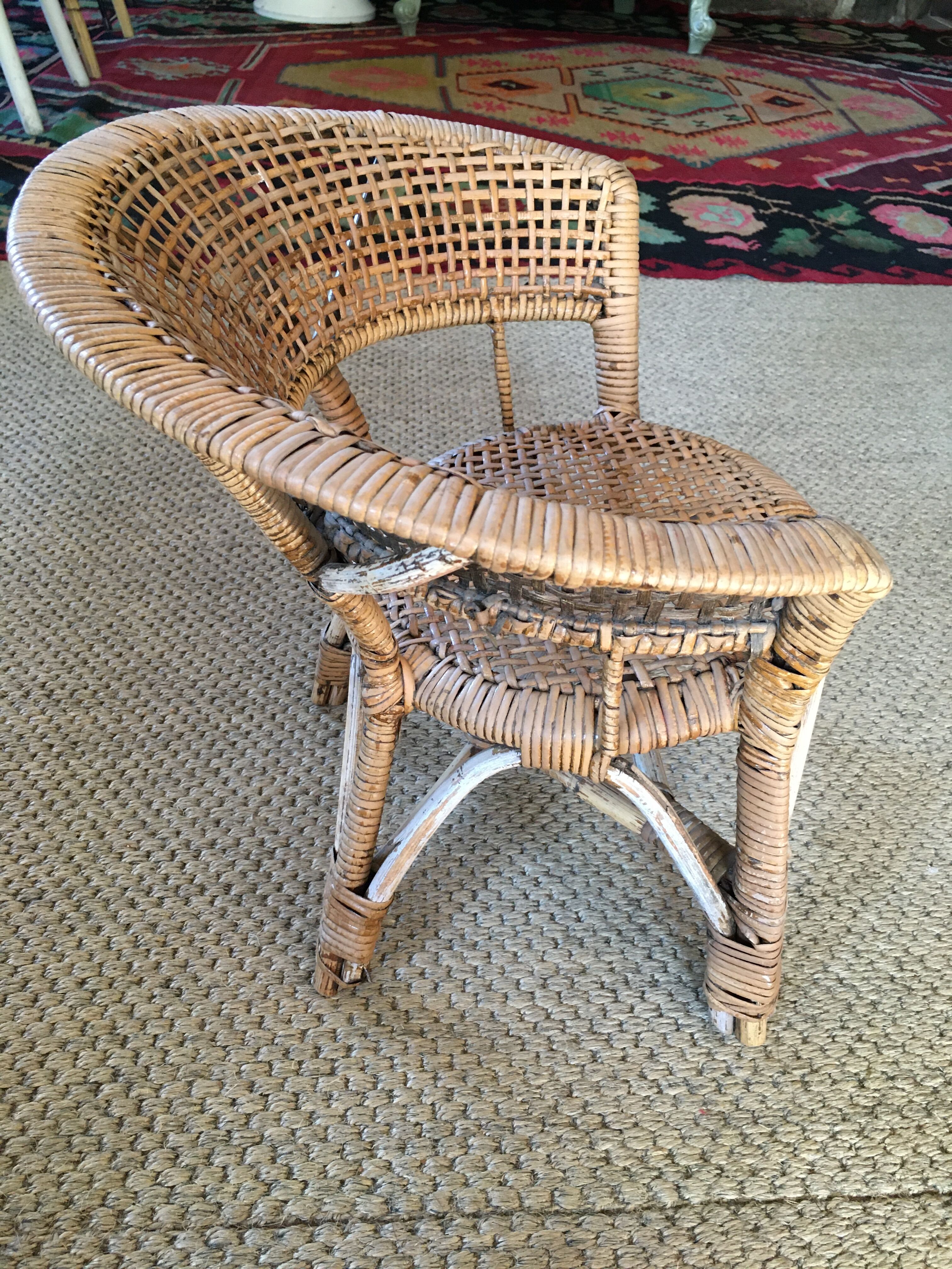 Child rattan chair