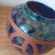 Hand-turned stoneware vase – Iridescent glaze