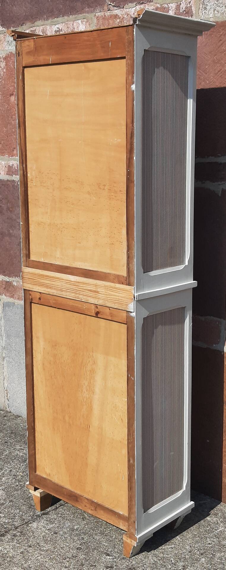 Wooden wardrobe.