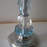 Vintage art deco crystal and opaline lamp