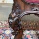 Fauteuil en acajou 19ème richement sculpté de style baroque