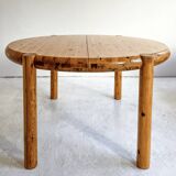 Extendable pine dining table by Rainer Daumiller