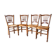 4 hand-stitched chairs 70s