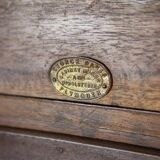 19th-Century Small Walnut Cabinet with the Motif of Sunflowers attributed to George Davis, 1890s