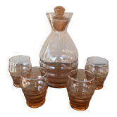 Ensemble carafe et 4 verres
