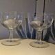 2 large ice cream bowls, dessert or otherwise, in crystal from the 1920s.