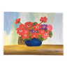 Bouquet of red anemones painting
