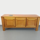 Vintage Maison Regain sideboard in solid elm from the 70s