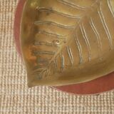 Empty pocket organic shape in brass gold metal bohemian country decoration