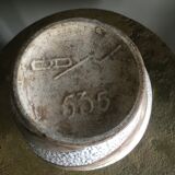 Vase art deco en faïence signé Odyv