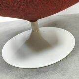 Vintage Dutch design swivel chair &amp; ottoman G. Harcourt Artifort F978