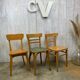 Lot 3 mismatched bistro chairs