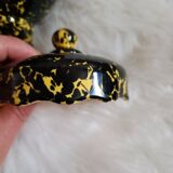Théière moucheté noire et jaune