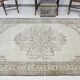 Tapis Vintage Tons Neutres Beige Motif Discret Élégant, 166x244 Cm
