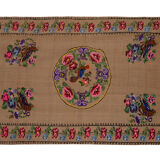 Turkish Aubusson Kilim Rug With Floral and Animal Pattern 100 x 167 cm