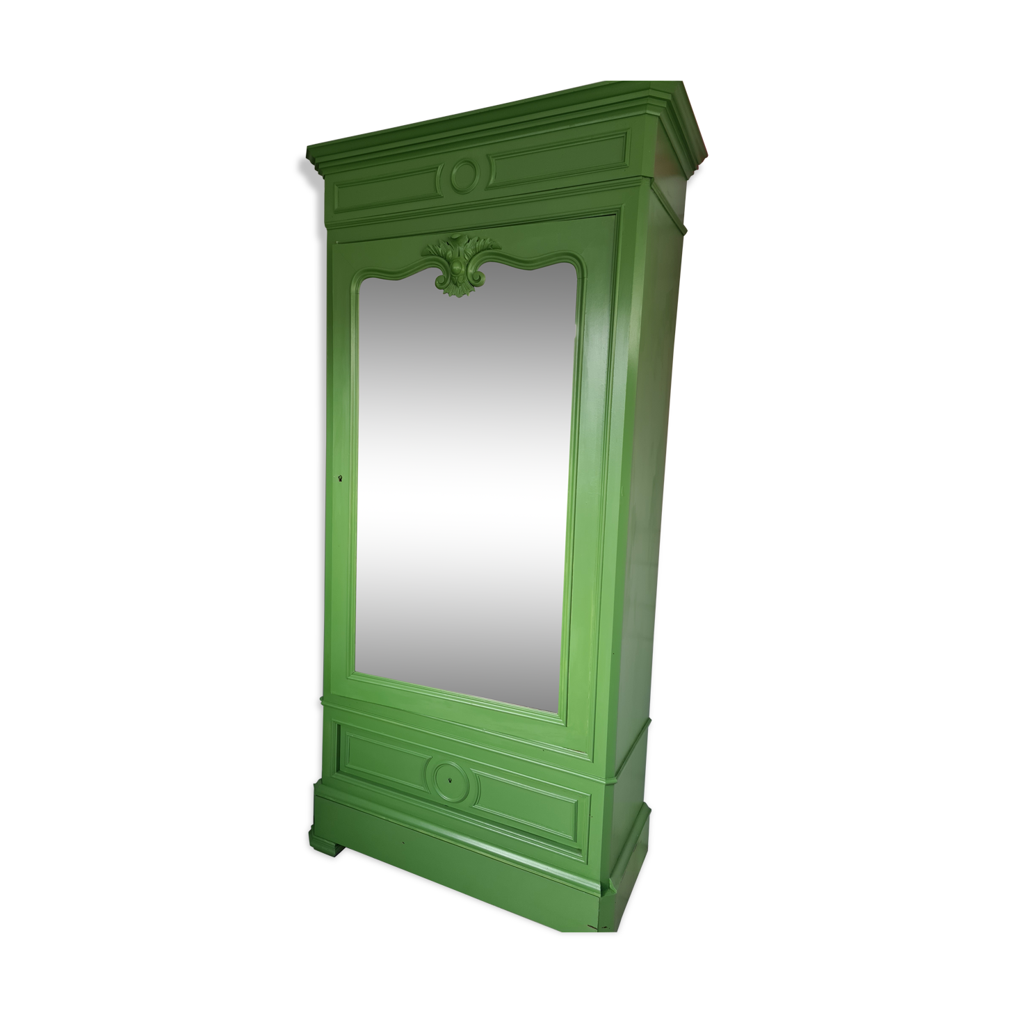 Louis Philippe green bamboo wardrobe