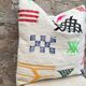 Coussin en laine berbère fait main : Coussin Kilim marocain (45x45cm)