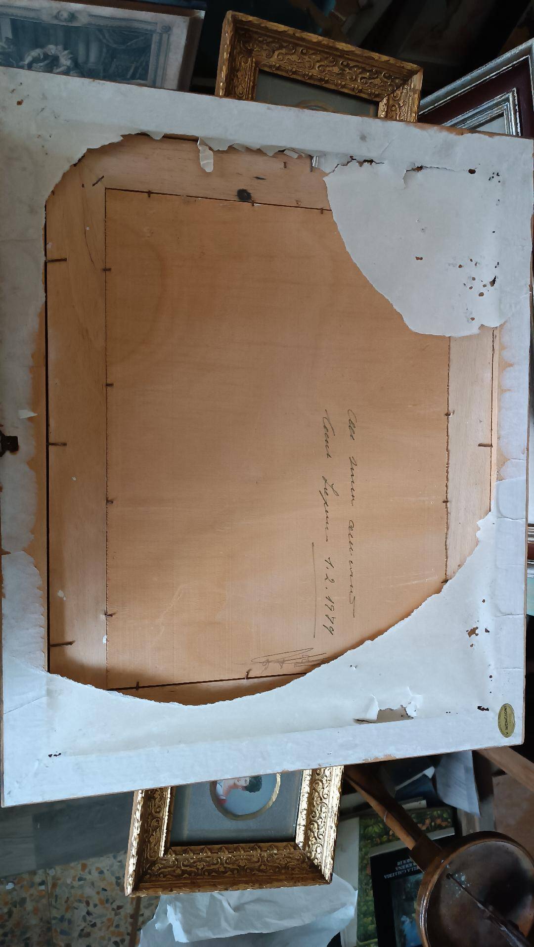 Peinture à l'huile sur panneau paysage campagne prairie fleurie signée