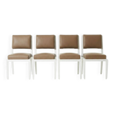 Set of 4 "Kittal" chairs stamped Van Rossum - Design by Xavier Dohr, Netherlands