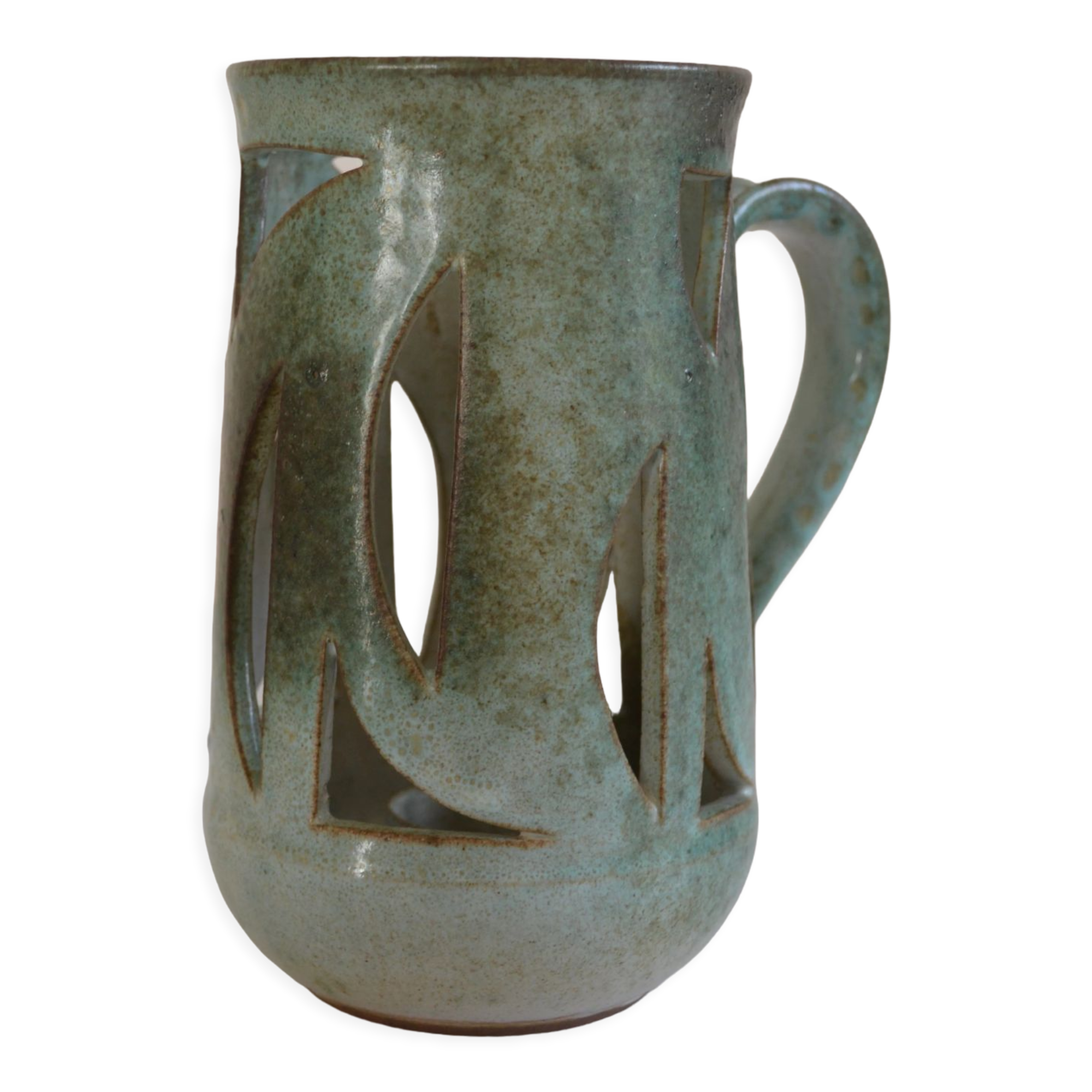 Openwork ceramic candle holder 50 charles voltz