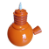 Vintage Opaline Orange and White Pendant Lamp