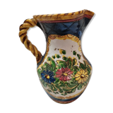 Hand-painted earthenware pitcher Deruta