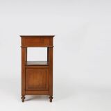 Table de chevet Art Déco avec plateau en marbre de Carrare, France vers 1910