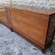 Mahogany glass sideboard, 1950