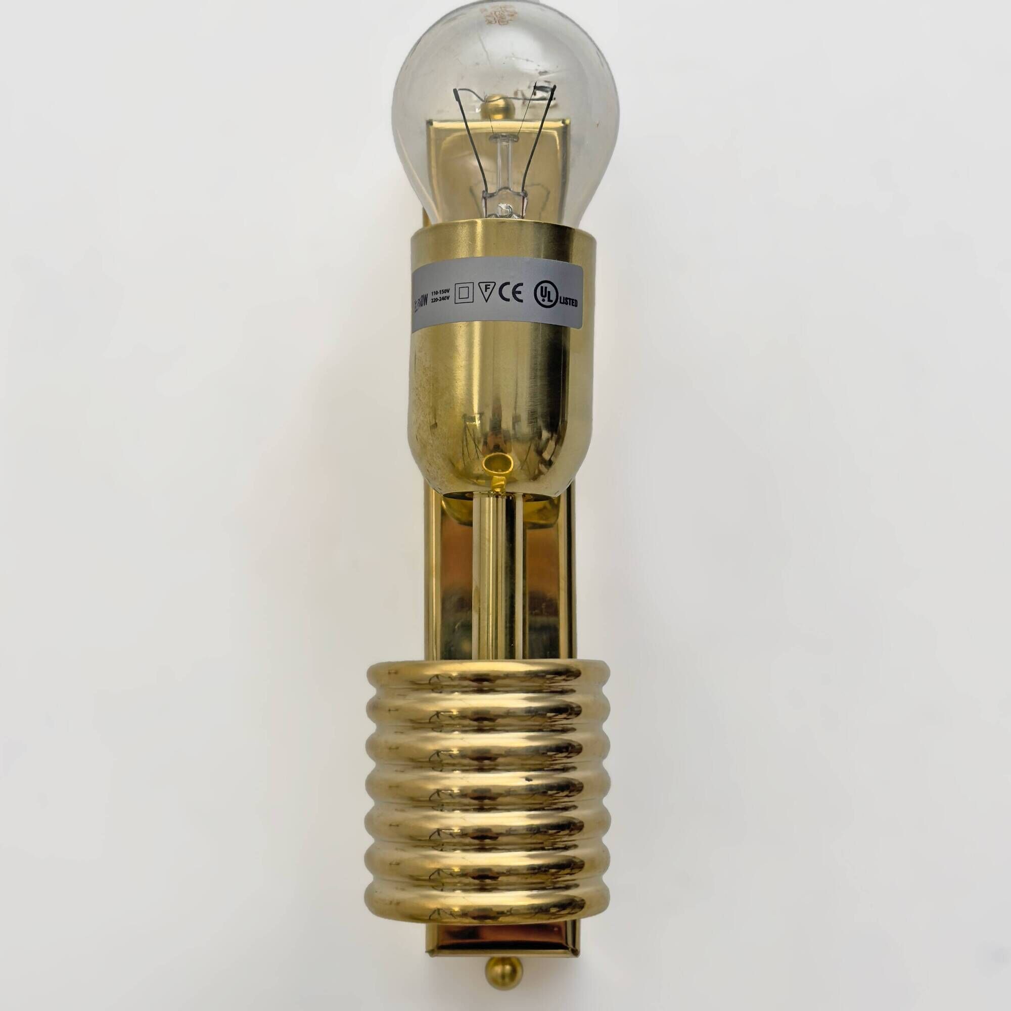 Pair of Murano Glass Leaf Wall Sconces with Gold Powder and Brass, Italy