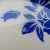 Pat ovale roses bleues
